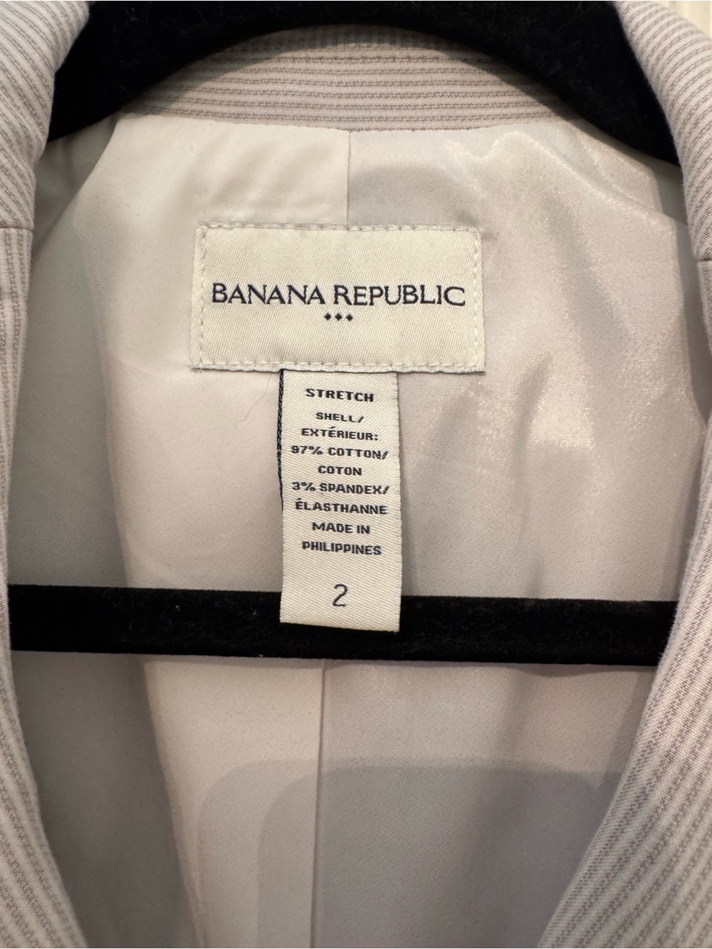Banana Republic Womens Light Gray Blazer Jacket and Skirt Set - Picture 3 of 5